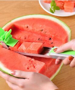 Coupe-pastèque en acier inoxydable rapide et facile