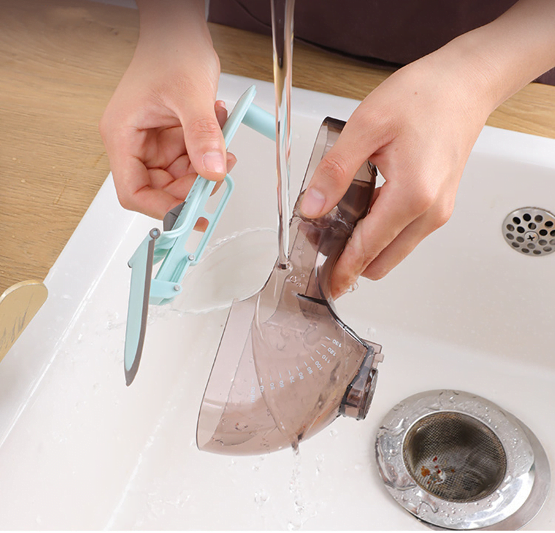 2 en 1 Ensemble à échelle en silicone à mesurer réglable pour liquide et poudre