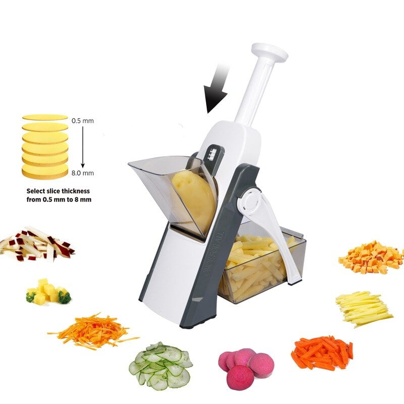 Accessoires de cuisine Mandoline tranche de l gumes hachoir coupe fruits frites1