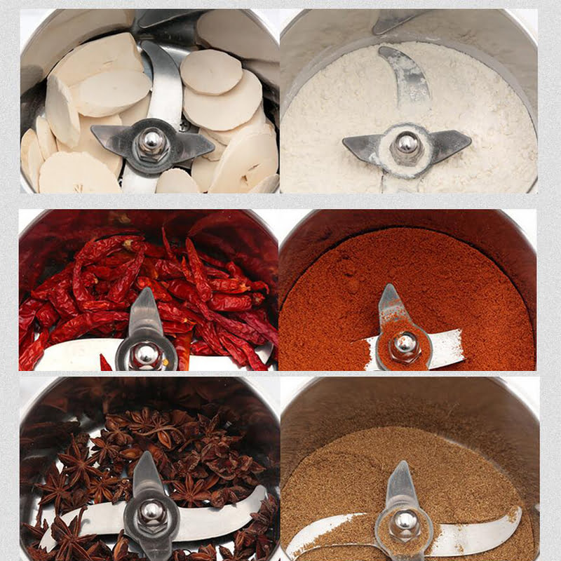 Broyeur électrique SILVERCREST Multifonction 500G en acier inoxydable, grande vitesse à pendule, Puissance Forte 1880 W ( ORIGINAL)