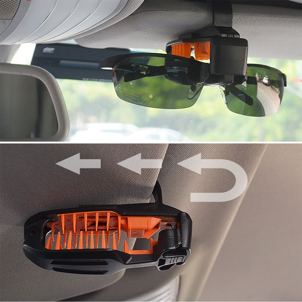 3en1 Porte-lunettes 3R, porte-certificat et porte-billets Portable pour voiture