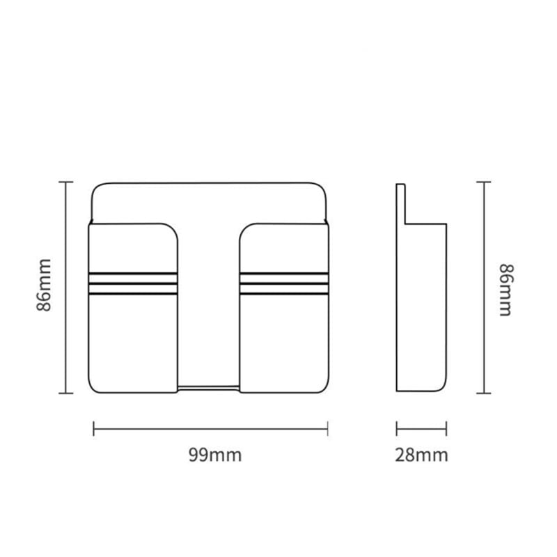 Support Mural Multifonction pour Recharge de Téléphone Portable & télécommande