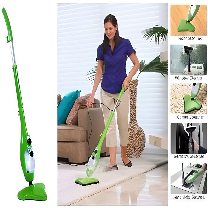 Multifonction 5 en 1 Nettoyeur À Vapeur H2O Mop X5 1500 Watt (Canadian Brand)
