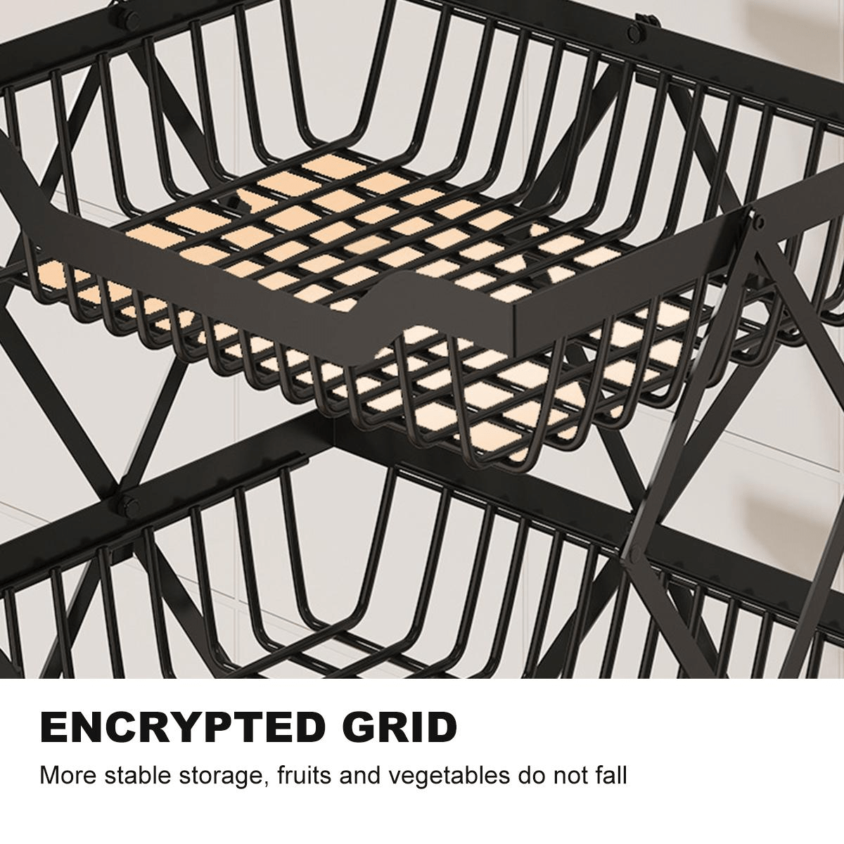 Étagère de rangement pliable multifonction en acier inoxydable à niveaux avec roulettes. Tenir 100kg