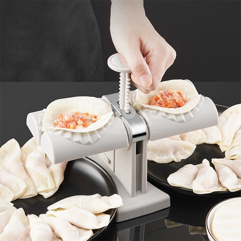 2en1 Machine à brik et raviolis à double tête domestique automatique