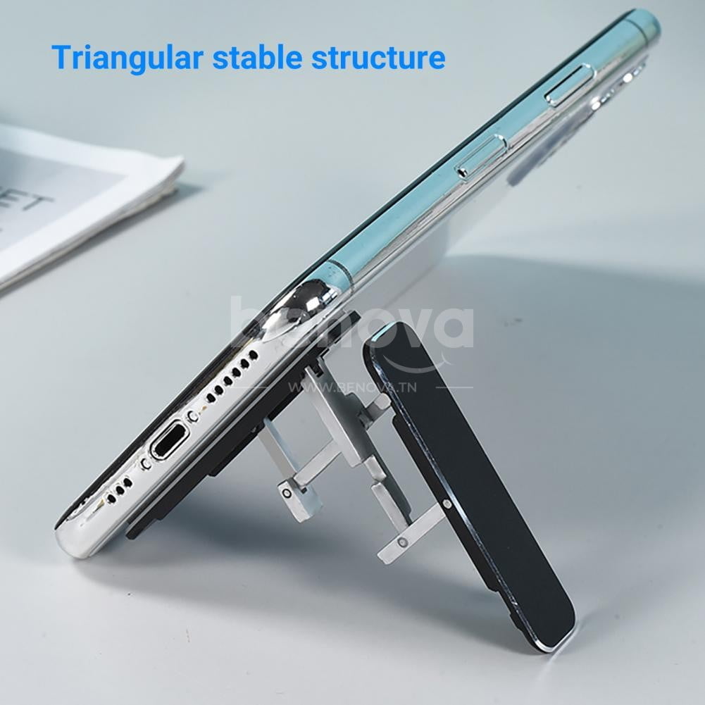 Support de téléphone Portable pliable multi-angles et réglable Ultra mince en en alliage d’aluminium universel