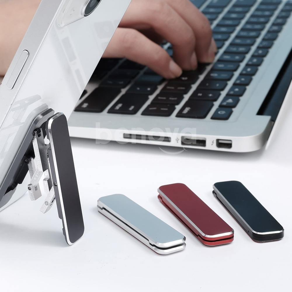 Support de téléphone Portable pliable multi-angles et réglable Ultra mince en en alliage d’aluminium universel