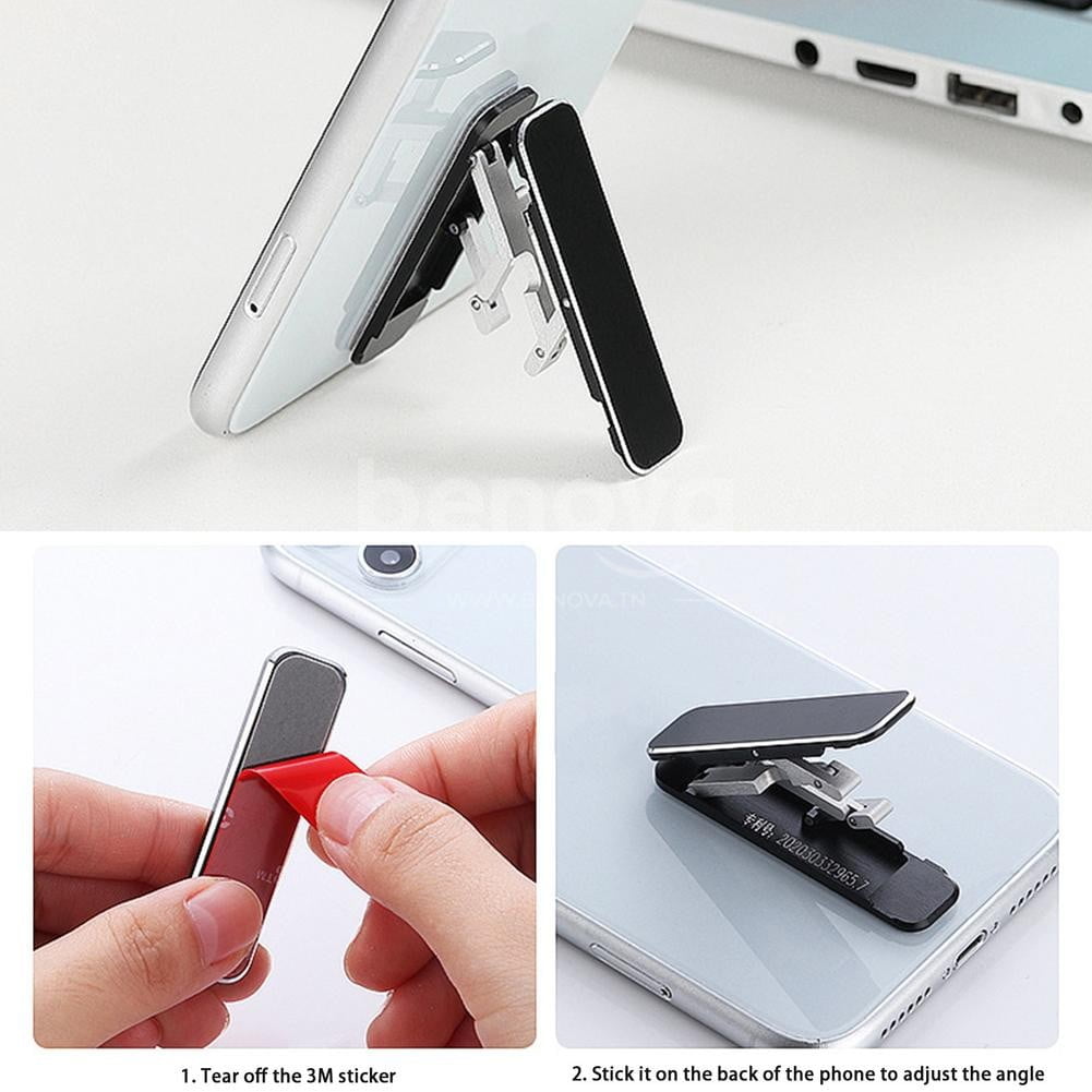 Support de téléphone Portable pliable multi-angles et réglable Ultra mince en en alliage d’aluminium universel