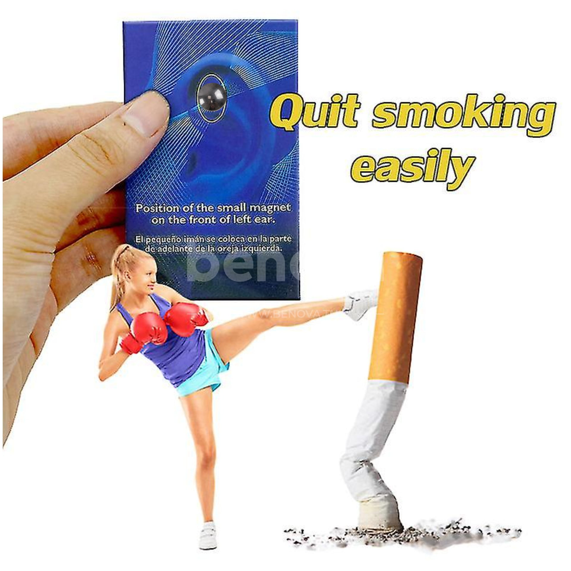 Aimants pour arrêter de fumer auriculothérapie oreille anti tabac