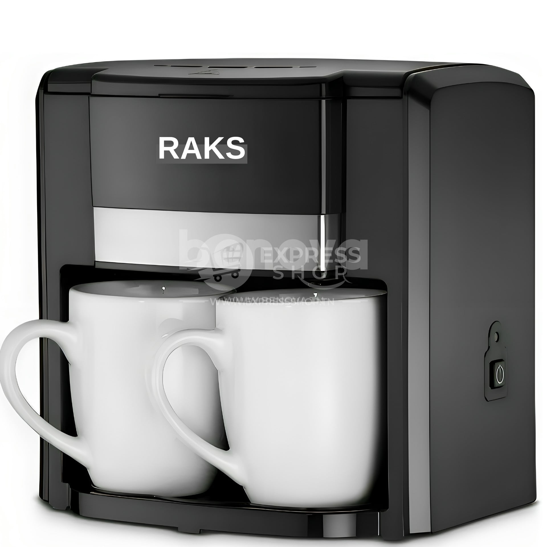 4en1 machine à café thé électrique automatique goutte à goutte avec 2 tasses en céramique