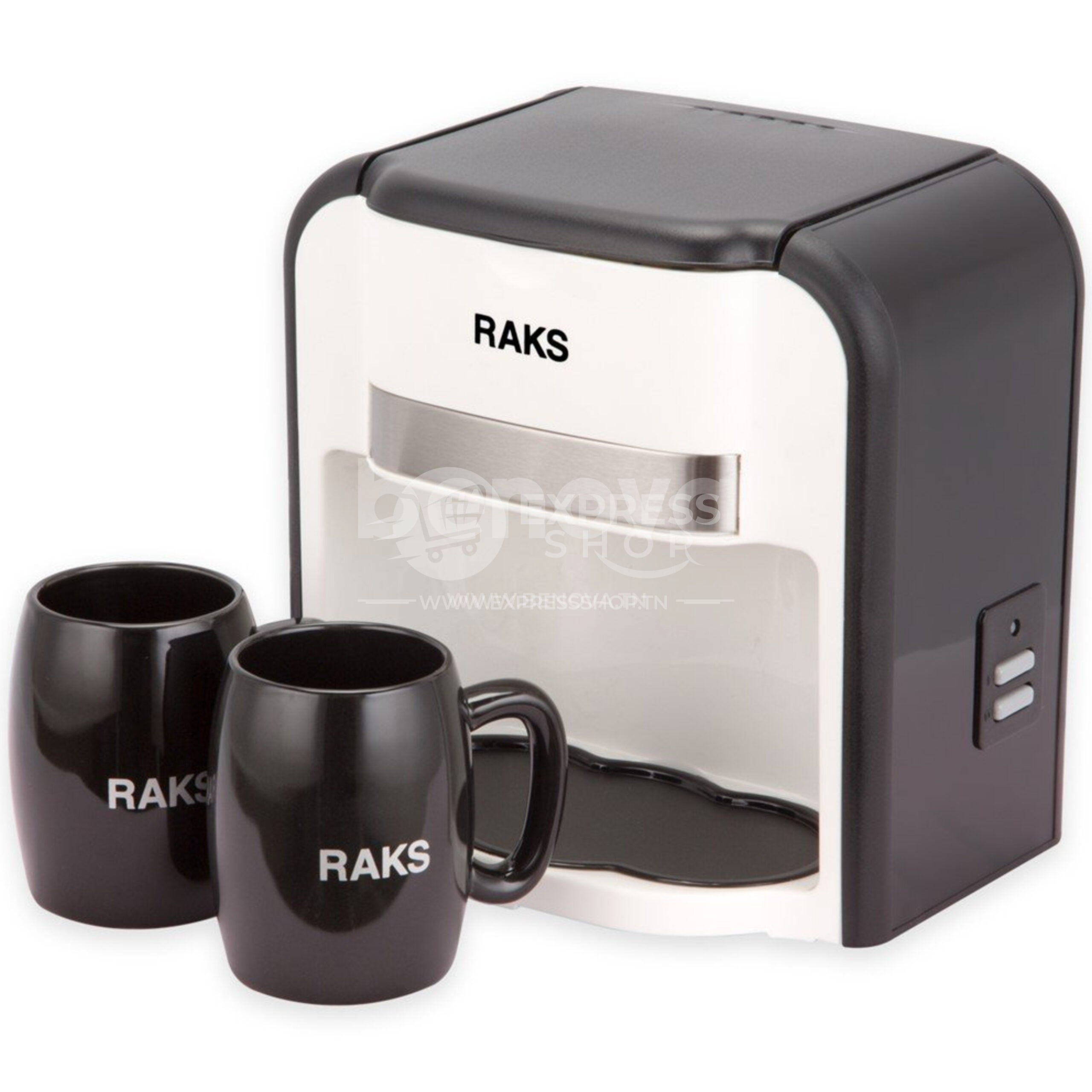 4en1 machine à café thé électrique automatique goutte à goutte avec 2 tasses en céramique