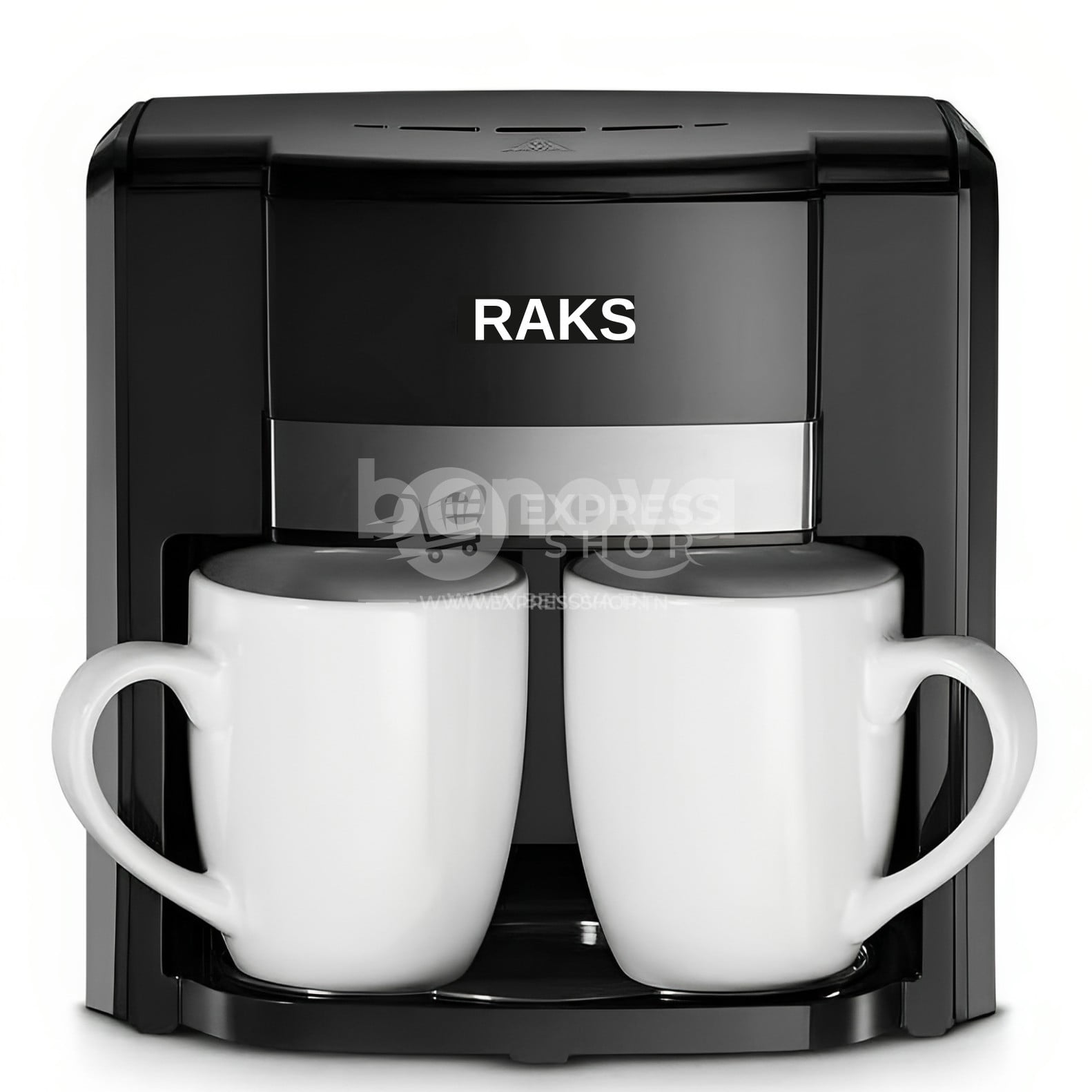 4en1 machine à café thé électrique automatique goutte à goutte avec 2 tasses en céramique