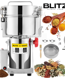 Broyeur électrique BLITZ 1KG Multifonction en acier inoxydable grande vitesse 3000W à pendule