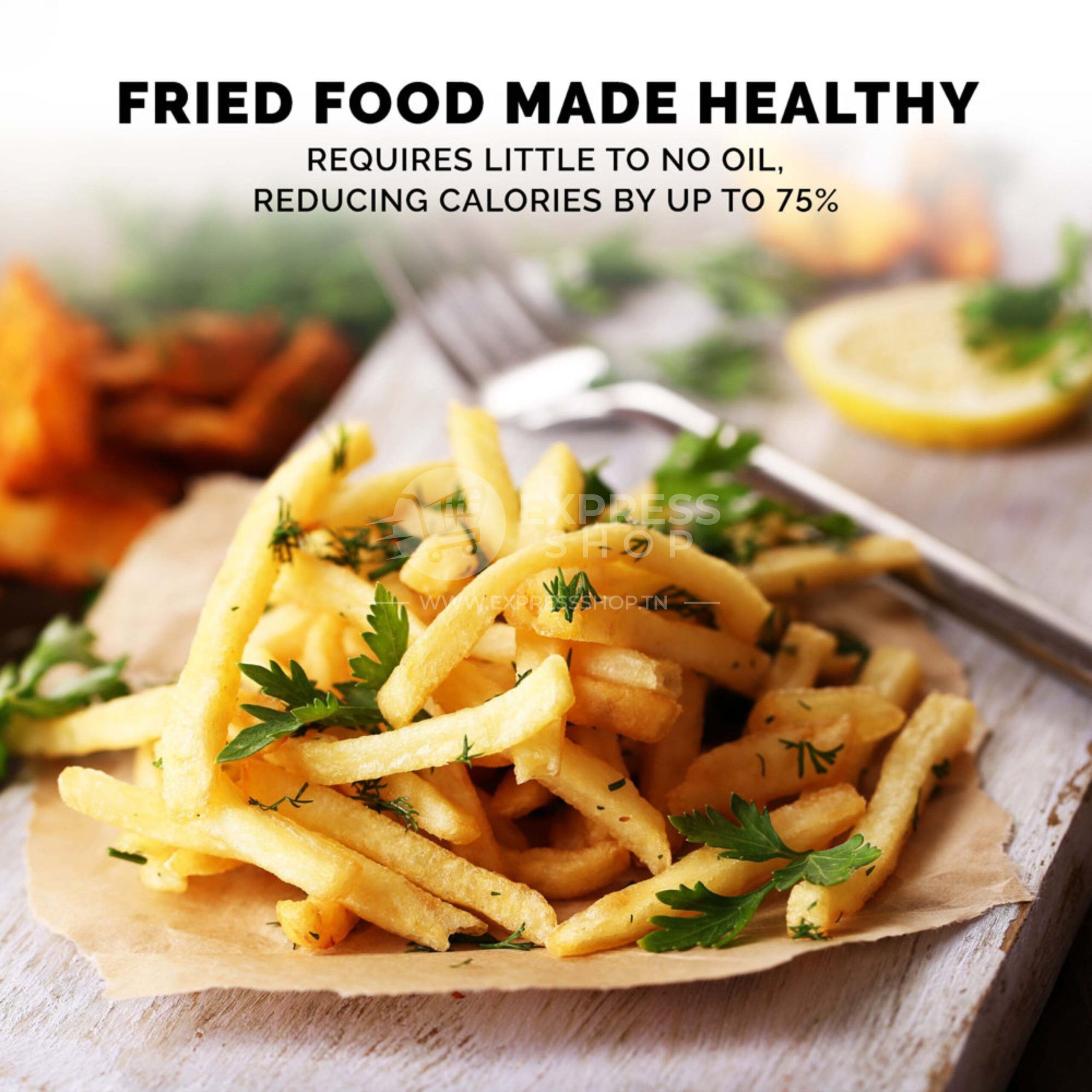 BLITZ -  MEGA - 15L Air Fryer, four, et micro-ondes 3en1 Intelligents Turbo MAXX  4 Accessoires 2600W