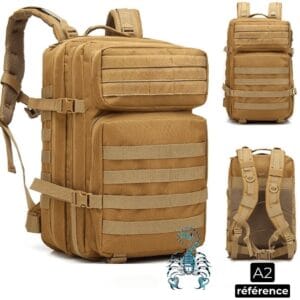 Atlas – Sac à dos d'aventure extra-large 50 L - Durable et confortable voyages, la randonnée, l'alpinisme, les sports de plein air