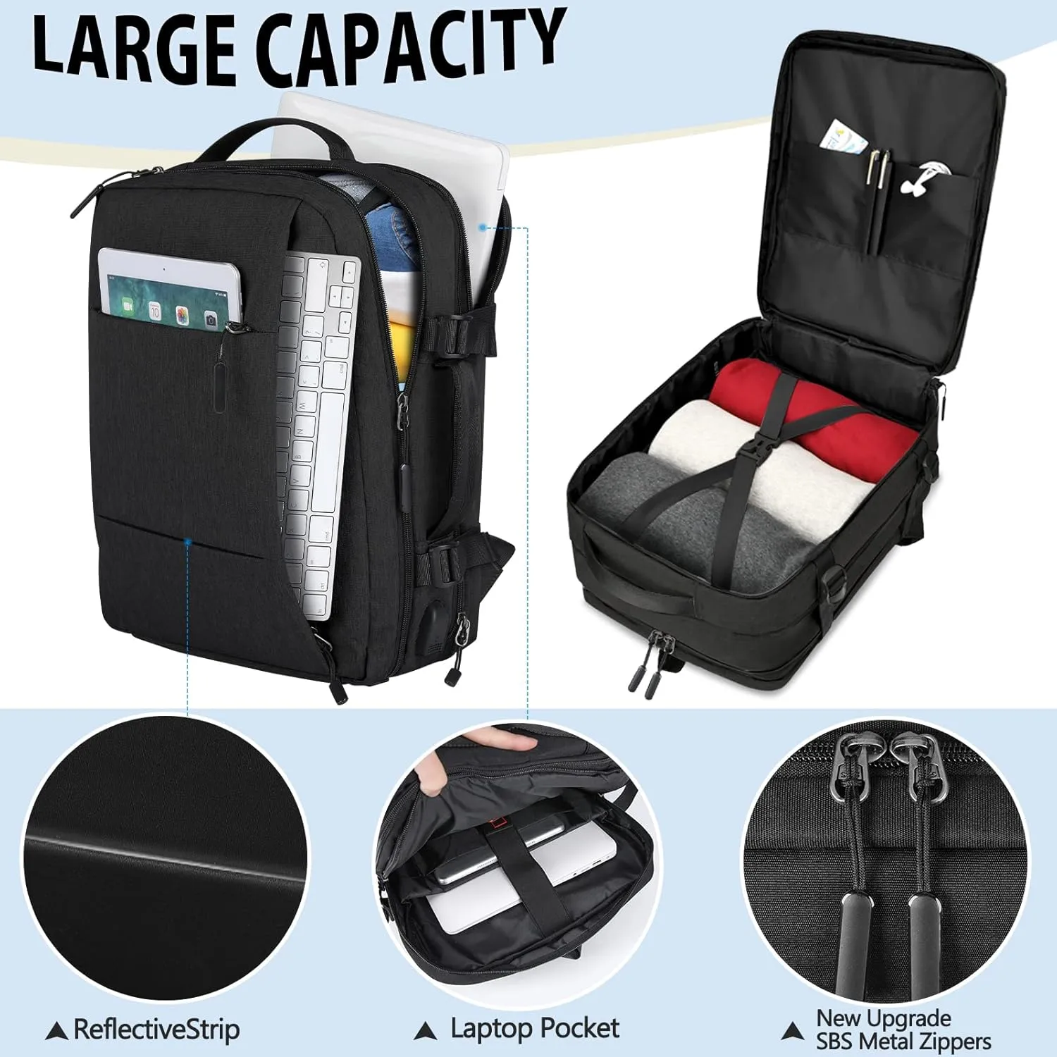 Agon BearBags®  – Sac À Dos De Voyage Professionnel Étanche Avec Chargement USB