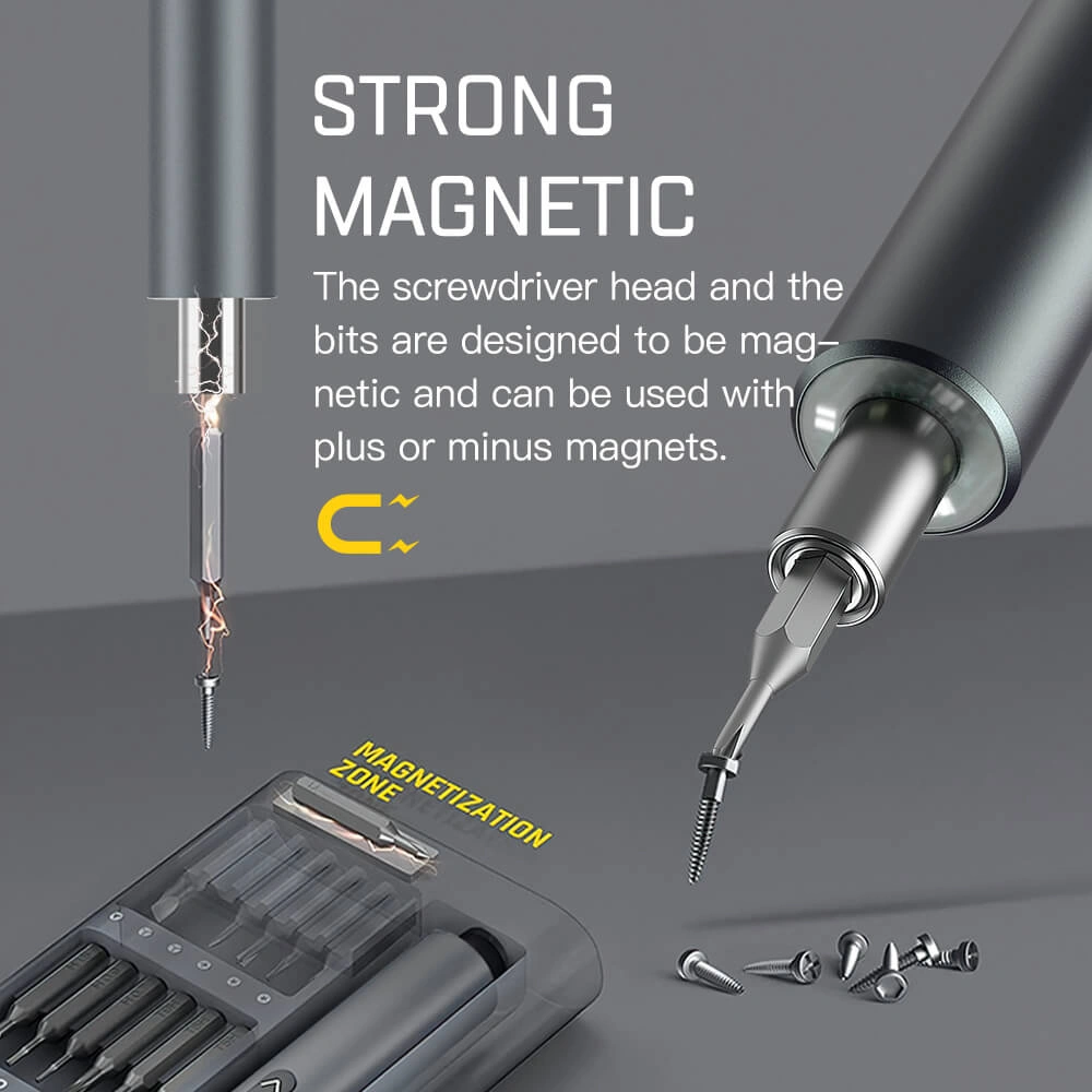 51en1 Tournevis Électriques Professionnels Sans fil Et Rechargeable Avec Lumière LED
