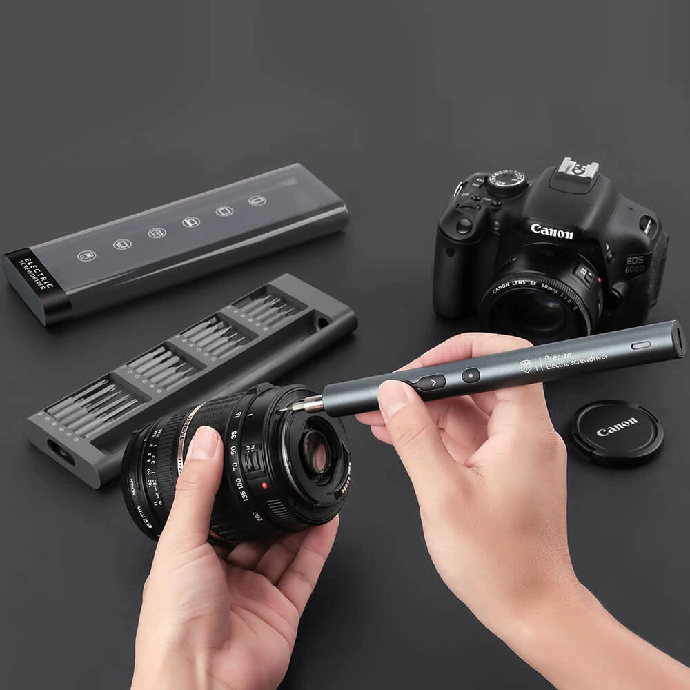 51en1 Tournevis Électriques Professionnels Sans fil Et Rechargeable Avec Lumière LED