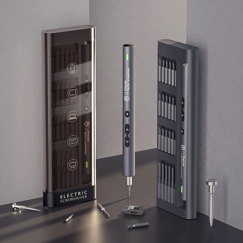 51en1 Tournevis Électriques Professionnels Sans fil Et Rechargeable Avec Lumière LED