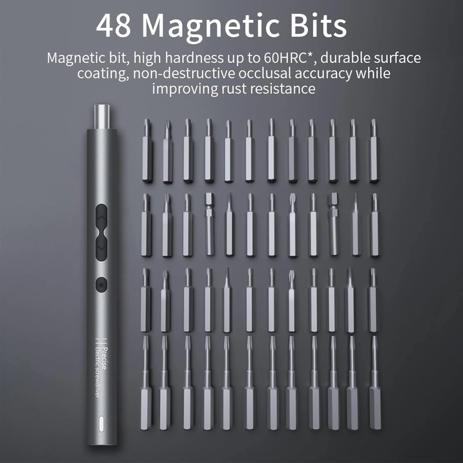 51en1 Tournevis Électriques Professionnels Sans fil Et Rechargeable Avec Lumière LED