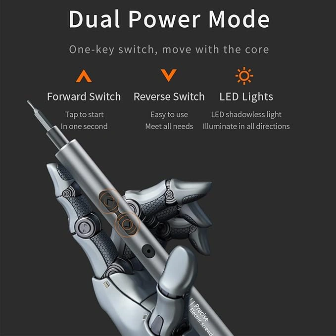 51en1 Tournevis Électriques Professionnels Sans fil Et Rechargeable Avec Lumière LED