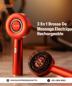 Blitz® - 3 En 1 Brosse De Massage Électrique Étanche Et Rechargeable Pour Relaxation Et Croissance Des Cheveux