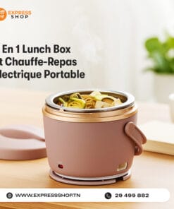 4 En 1 Lunch Box Et Chauffe-Repas Électrique Portable Et Compact pour Bureau Déplacements