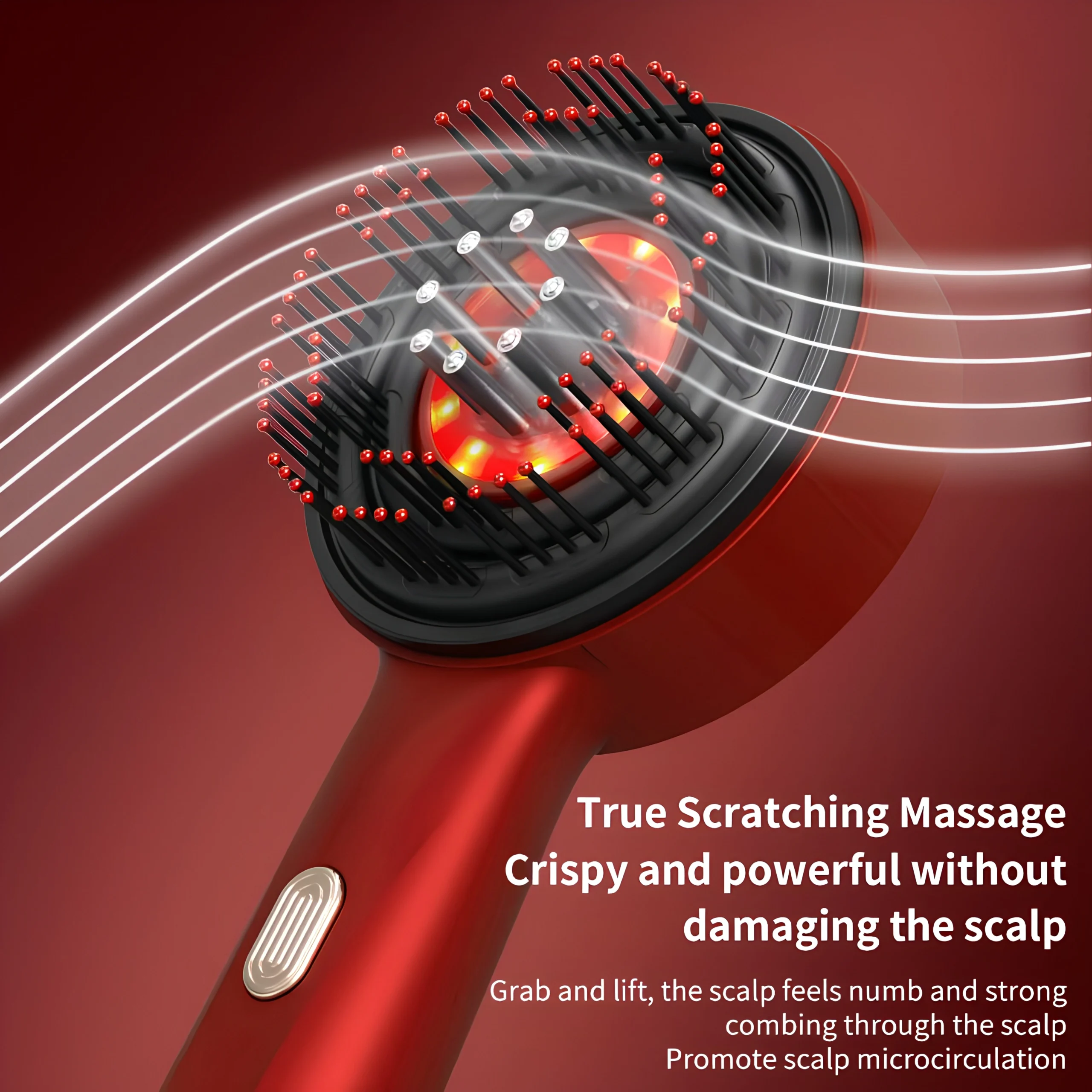 Blitz® - 3 En 1 Brosse De Massage Électrique Étanche Et Rechargeable Pour Relaxation Et Croissance Des Cheveux