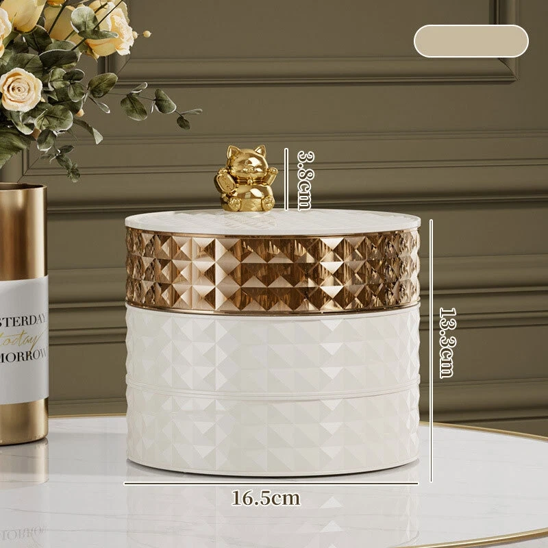 Boîte de bonbon Rotative à 360 ° Multi-Couches avec Couvercle