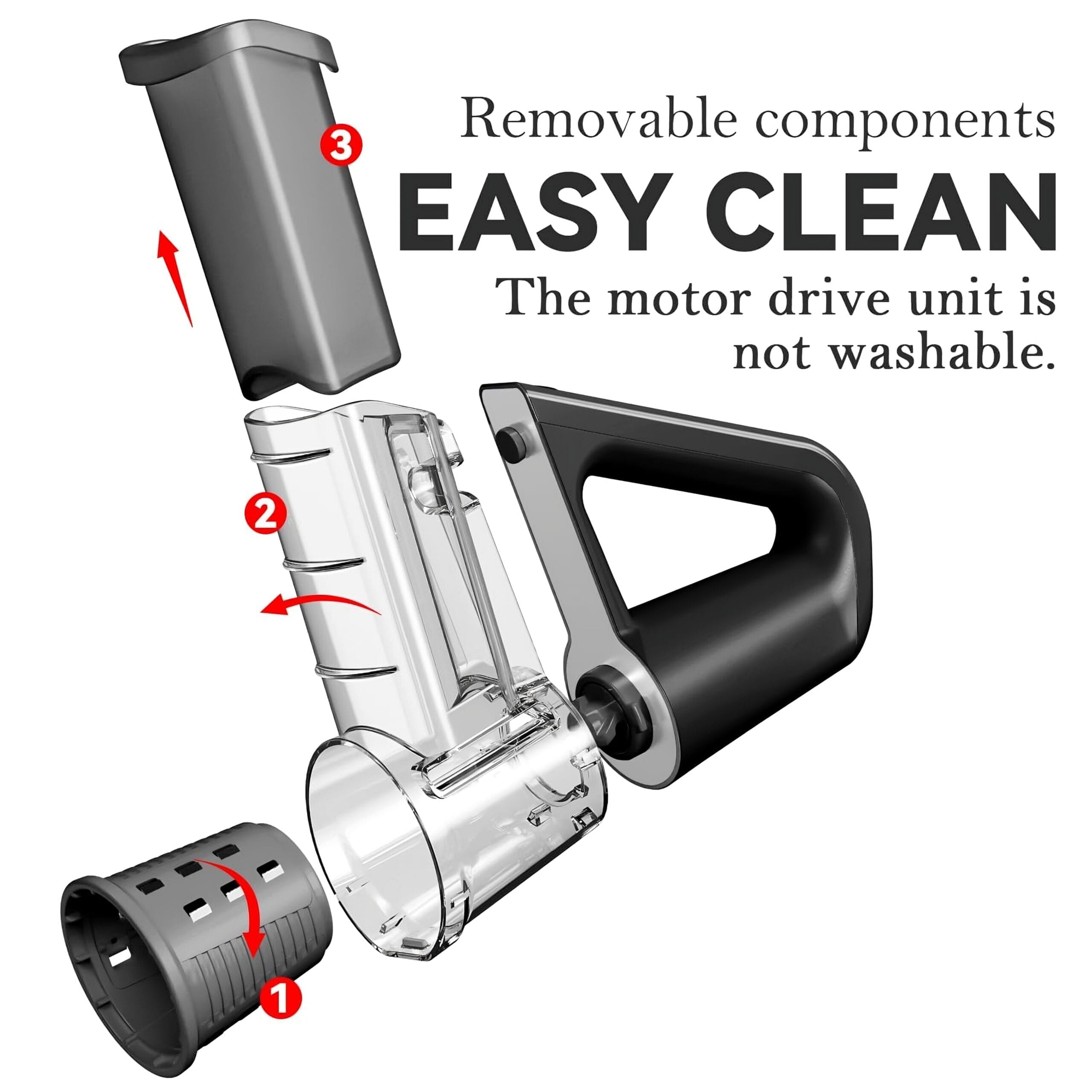 Blitz® - 4 En 1 Râpe Et Trancheuse Électrique Sans Fil Rechargeable Et Compact Pour Cuisine Rapide