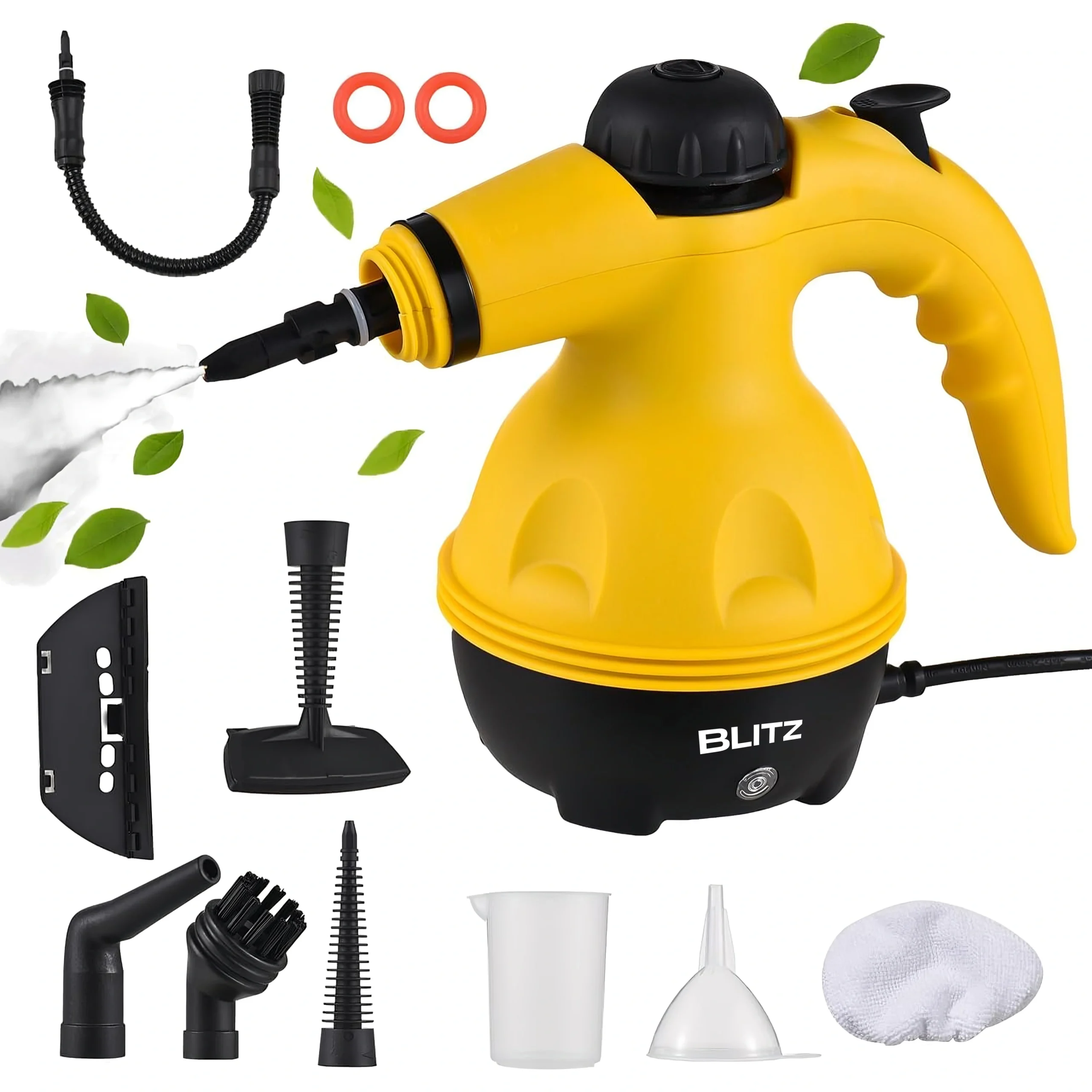 Blitz® - 9 En 1 Nettoyeur Vapeur à Main à Haute Pression Portable Et Multifonction Pour Un Nettoyage Écologique