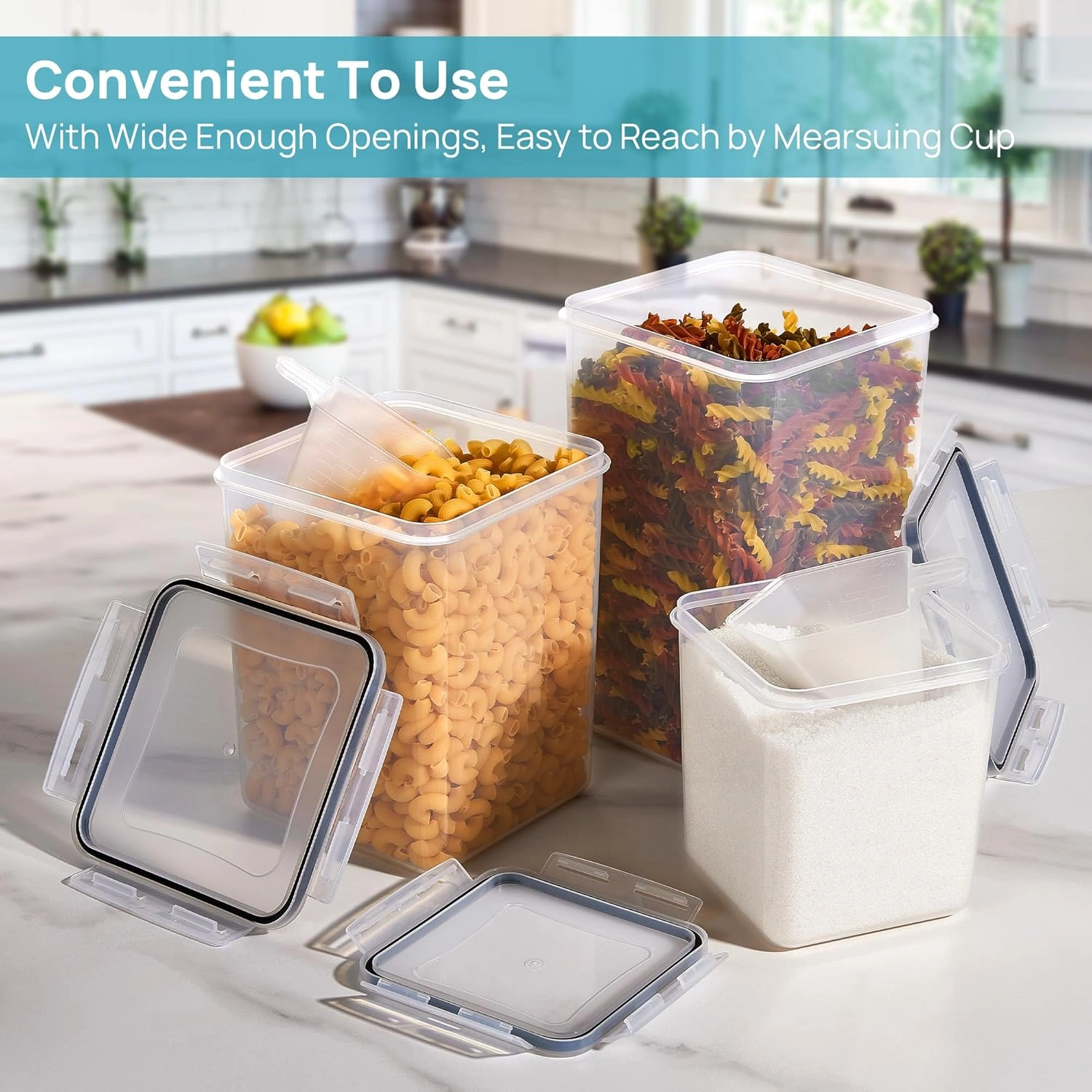 Blitz - Set 10 Boîtes de Conservation Alimentaires Étanches Et Sans BPA Pour Cuisine & Placards