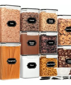 Blitz - Set 10 Boîtes de Conservation Alimentaires Étanches Et Sans BPA Pour Cuisine & Placards