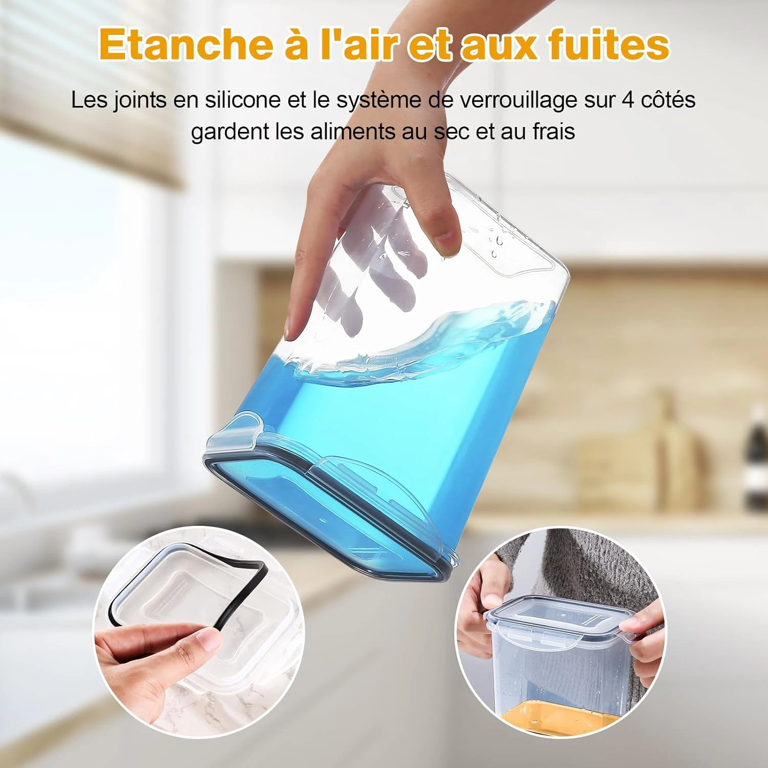 Blitz® - Ensemble de 30 Boîtes De Conservation Hermétiques Alimentaires Sans BPA Pour Un Rangement Idéal ( 15 Boites + 15 couvercles )