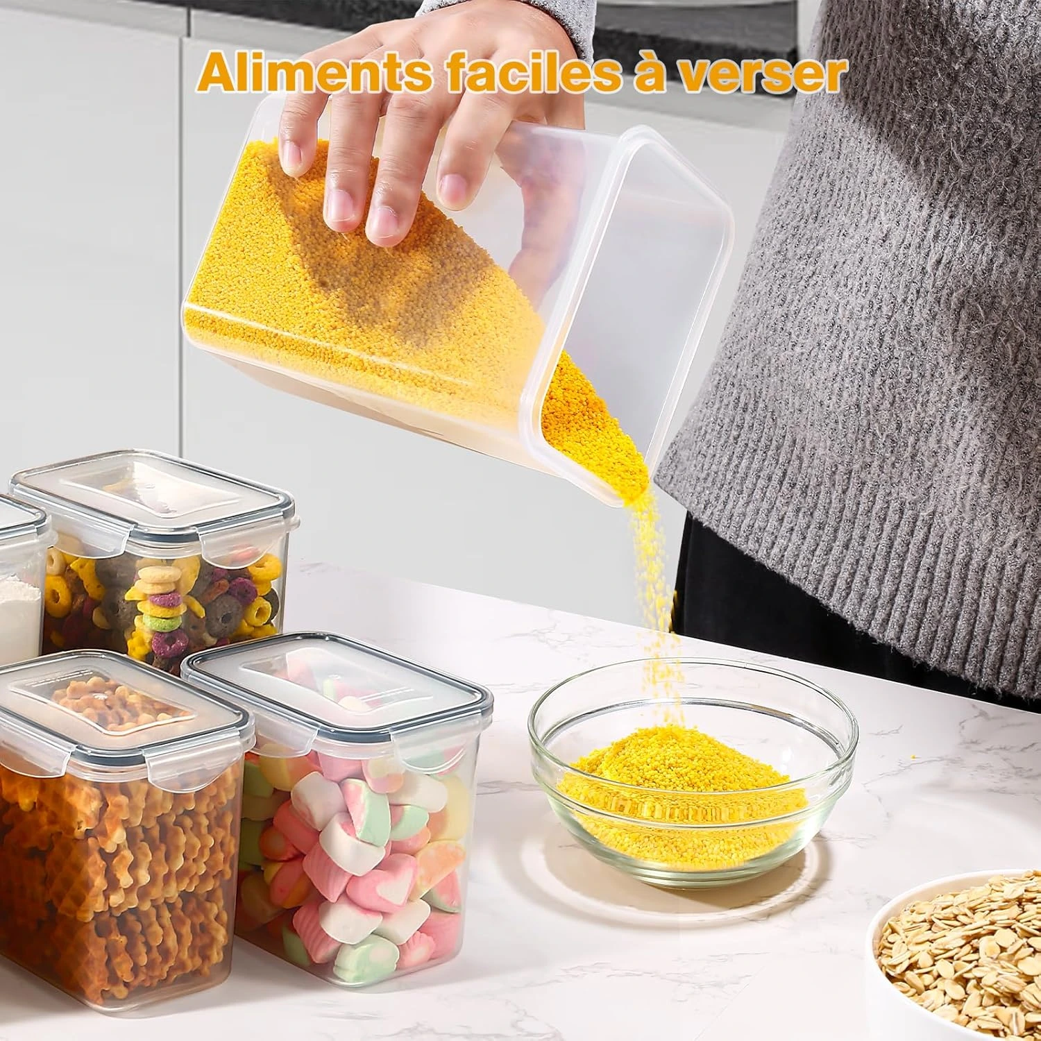 Blitz® - Ensemble de 30 Boîtes De Conservation Hermétiques Alimentaires Sans BPA Pour Un Rangement Idéal ( 15 Boites + 15 couvercles )