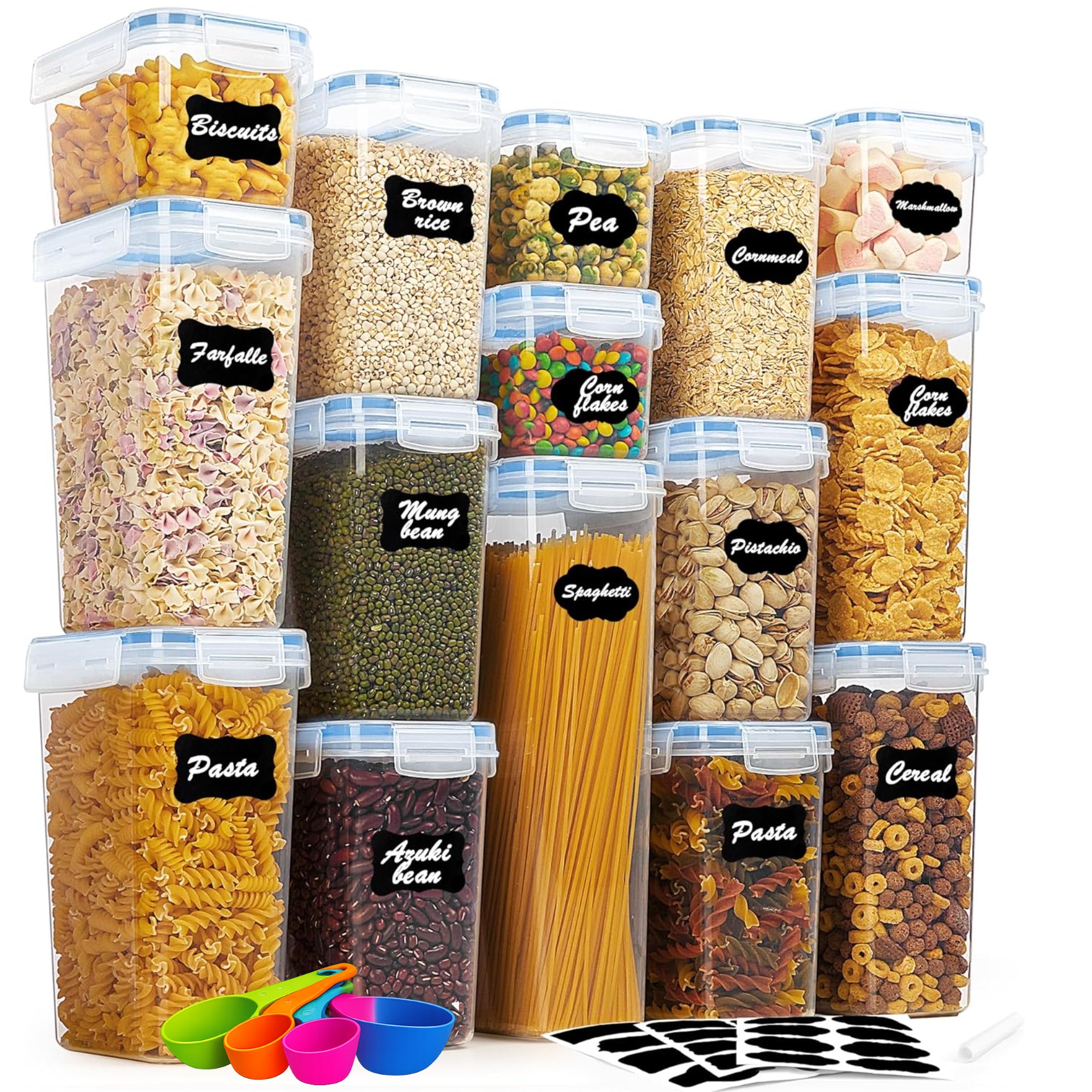 Blitz® - Ensemble de 30 Boîtes De Conservation Hermétiques Alimentaires Sans BPA Pour Un Rangement Idéal ( 15 Boites + 15 couvercles )