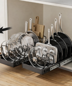 BNBR-12- 4en1 Organisateur Coulissante en INOX avec 8 séparateurs réglables