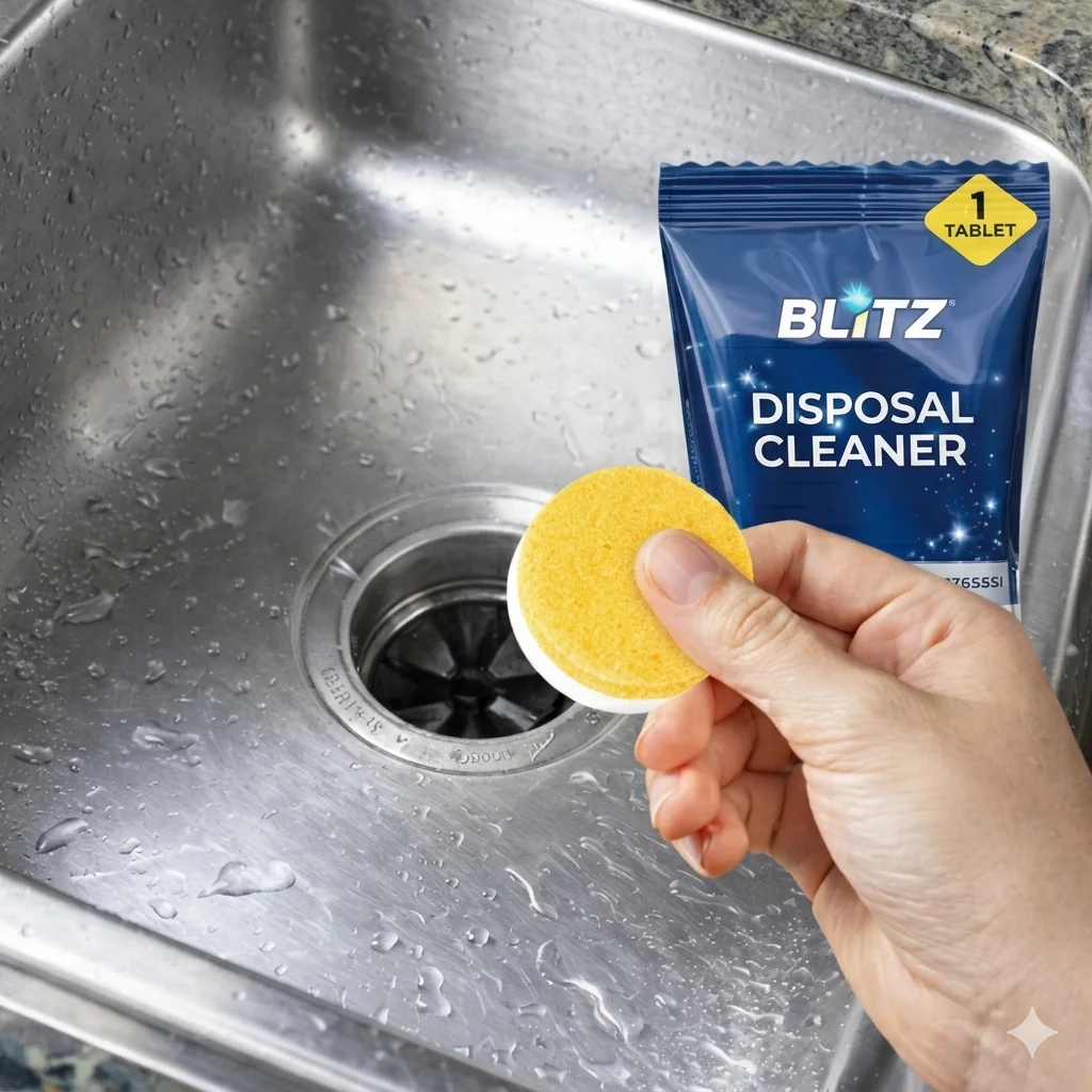 BLITZ-24 Tablettes Anti-Calcaire & Anti-Odeurs 🍋 Lavabo et Douche | 1 2 Mois