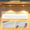 4en1 Lumière LED Intelligente Avec Détecteur De Mouvement PIR Rechargeable Par USB