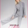 Ensemble de 2 pièces pour femmes modèle unie Gris