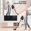 4 en 1 Aspirateur à main portable, silencieux, Maison et voiture a Forte aspiration avec filtration cyclonique HEPA (German Quality)