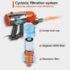 3 en 1 Aspirateur à main portable, silencieux, Maison et voiture a Forte aspiration avec filtration cyclonique HEPA (German Quality)