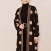 Ensemble de 3 pièces pour femmes noir pointillé en marron