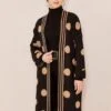 Ensemble de 3 pièces pour femmes noir pointillé en marron