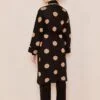 Ensemble de 3 pièces pour femmes noir pointillé en marron