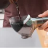 2 en 1 Ensemble à échelle en silicone à mesurer réglable pour liquide et poudre