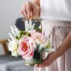 Pot de fleurs en marbre créatif