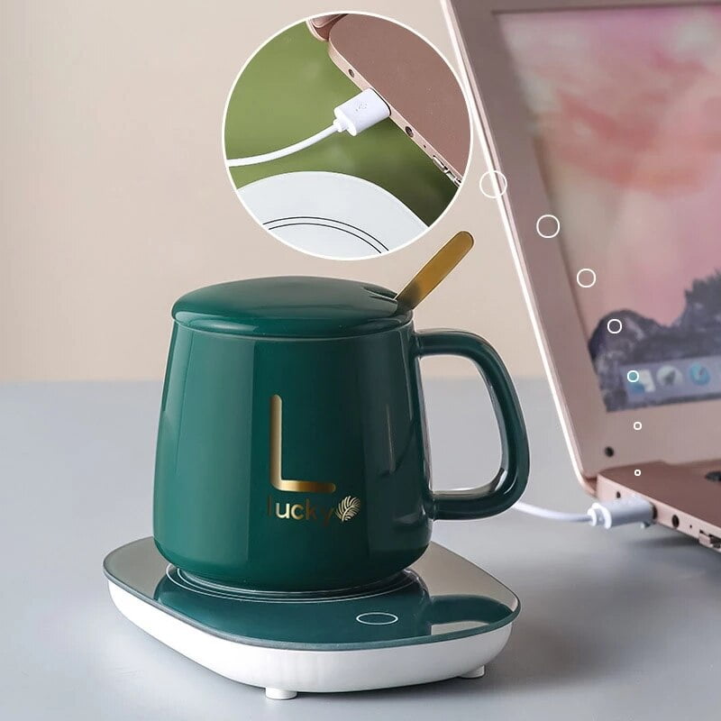 Mini tasse à café portable USB, chauffe-tasse, sous-verre
