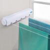 Corde sèche-linge rétractable 4 Fils de 3,2mètres, pour intérieur et extérieur