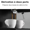 Sonifer – Machine à café expresso électrique 1.6L avec système de cappuccino avancé réglable